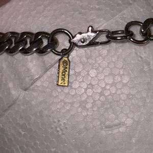 MONET silver colored chain link necklace16 inch